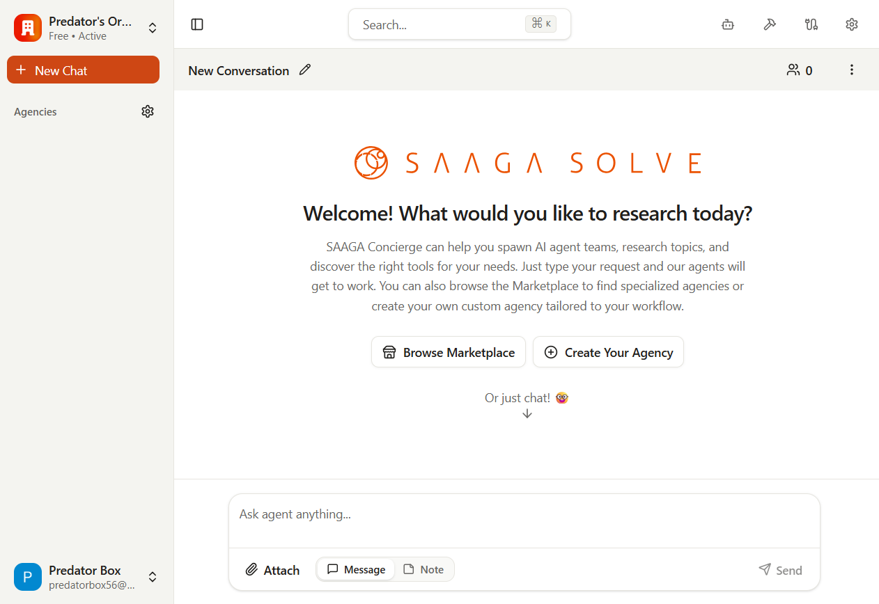 SAAGA Solve app demo